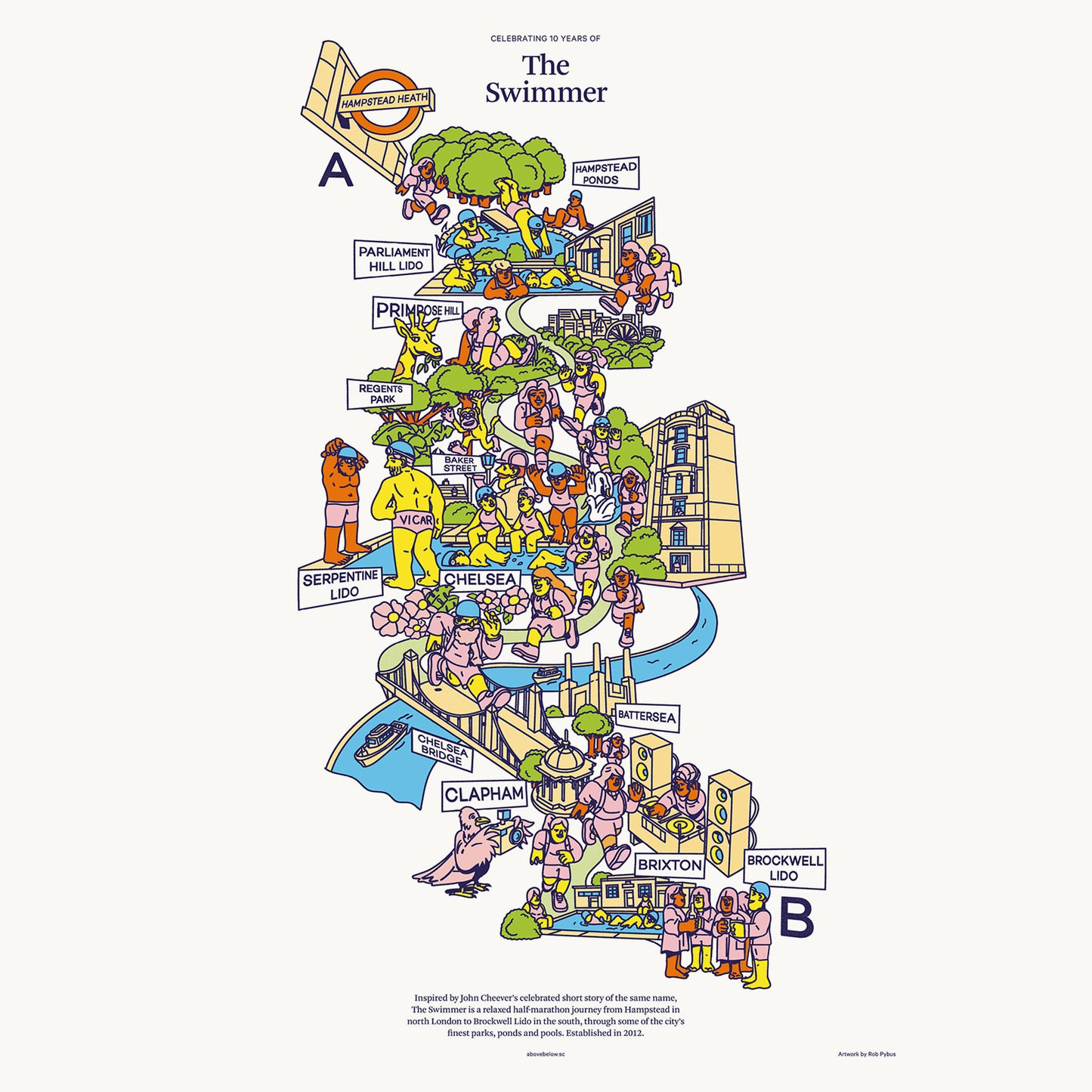 The Swimmer 10th Anniversary Print