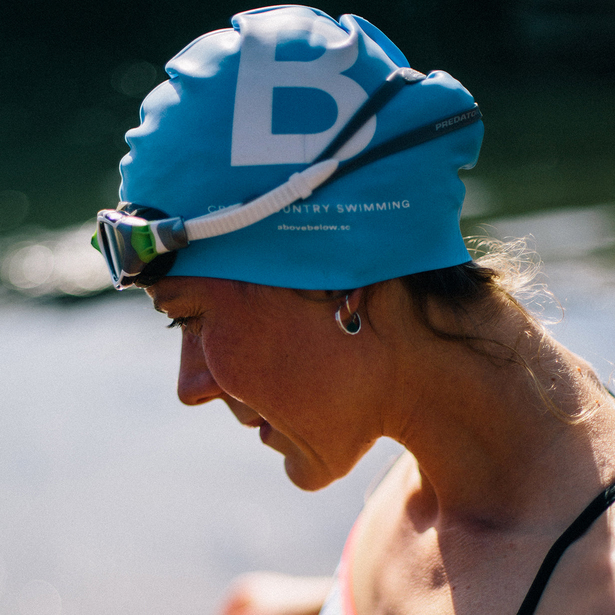 Above Below Swim Cap
