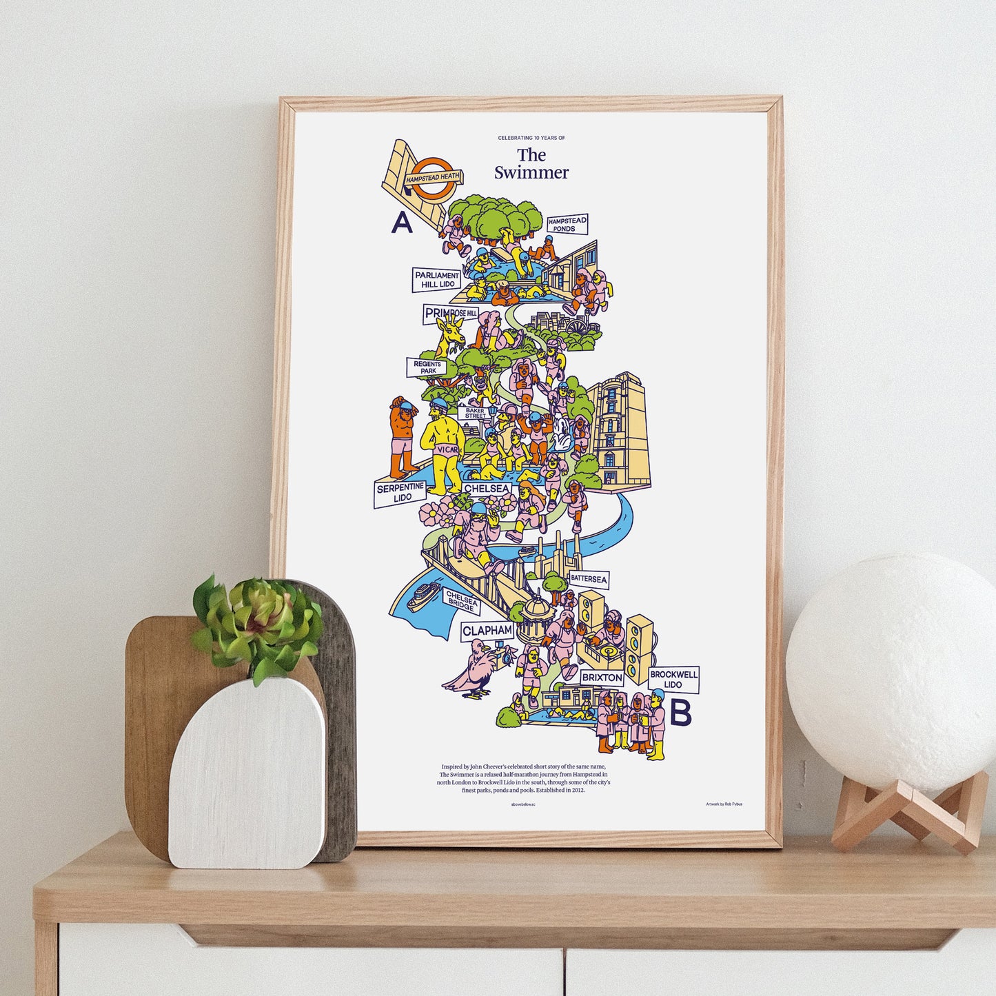 The Swimmer 10th Anniversary Print